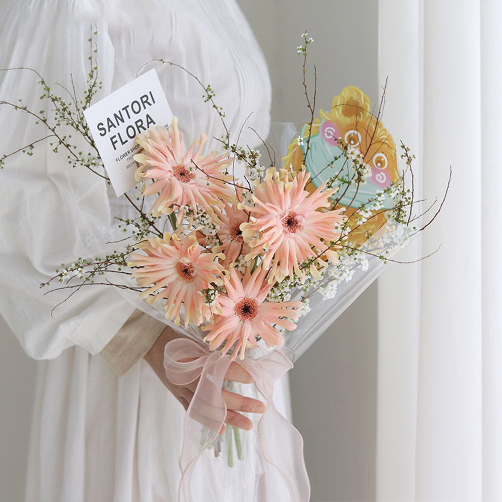 Florist Wreath Supply - 2pcs 꽃집 피쉬테일 거즈 리본 꽃다발