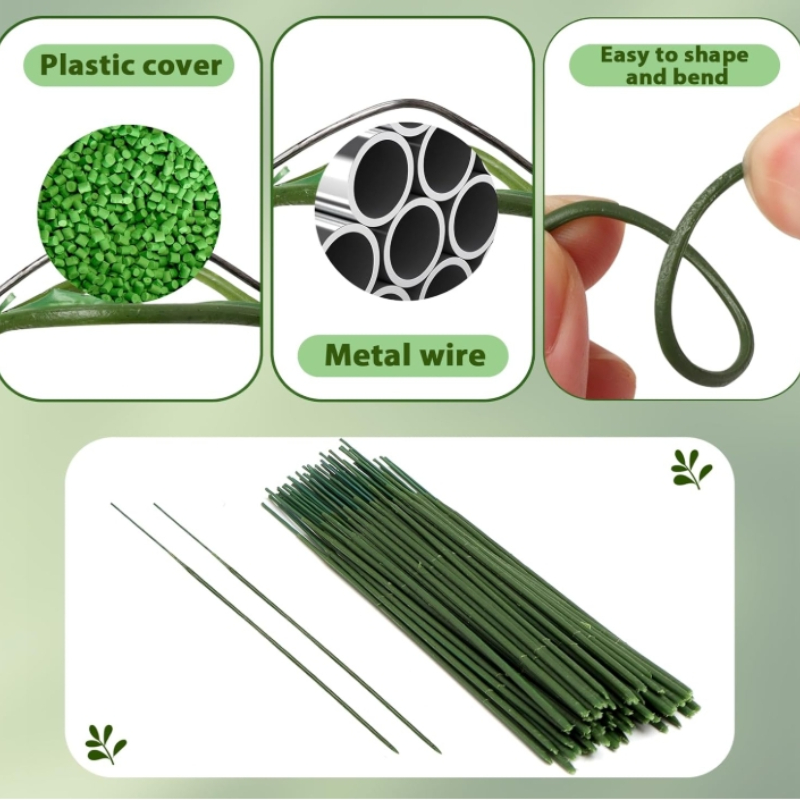 100 조각 꽃 줄기, 인공 꽃 막대, 꽃꽂이 용품을위 - Florist Wreath Supply 리뷰 및 가격