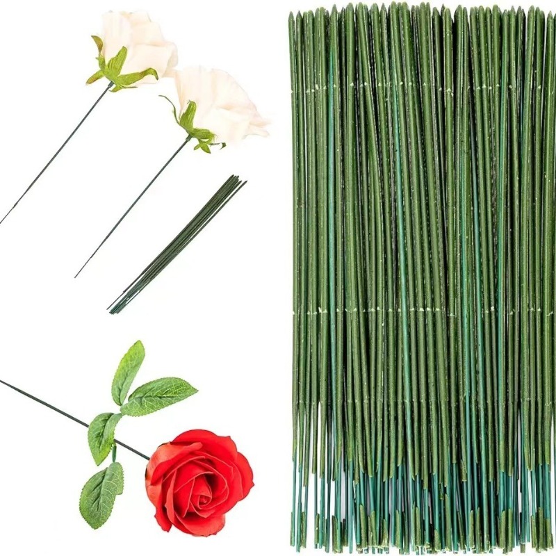 100 조각 꽃 줄기, 인공 꽃 막대, 꽃꽂이 용품을위 - Florist Wreath Supply 리뷰 및 가격