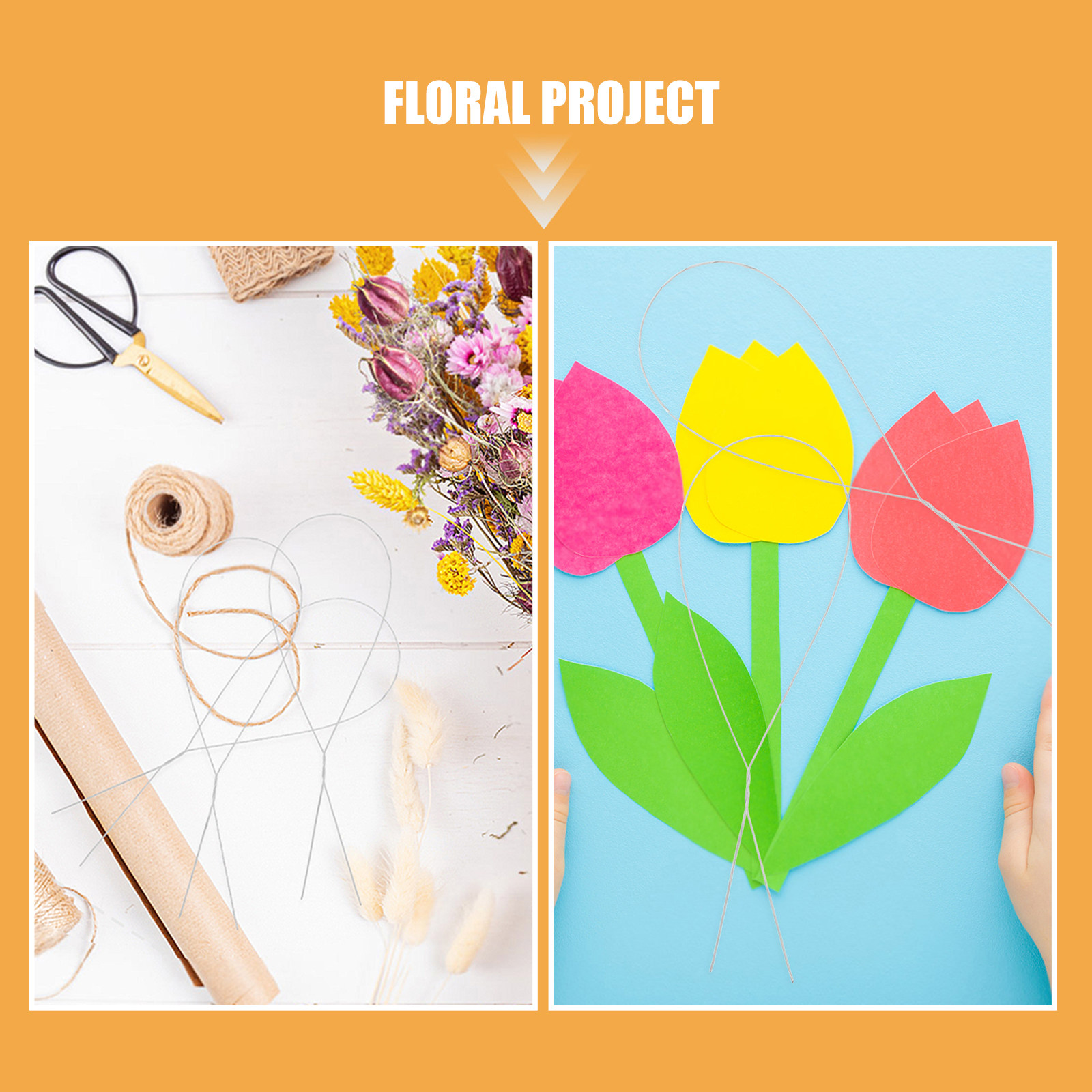 250개 수제 장미 꽃 와이어, 구부릴 수 있는 플로리 - Florist Wreath Supply 리뷰 및 가격