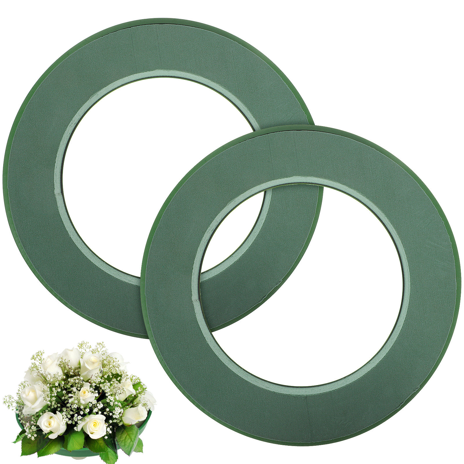 2개들이 흡착식 꽃꽂이용 폼 링, 웨딩카 후드 꽃꽂이  - Florist Wreath Supply 리뷰 및 가격